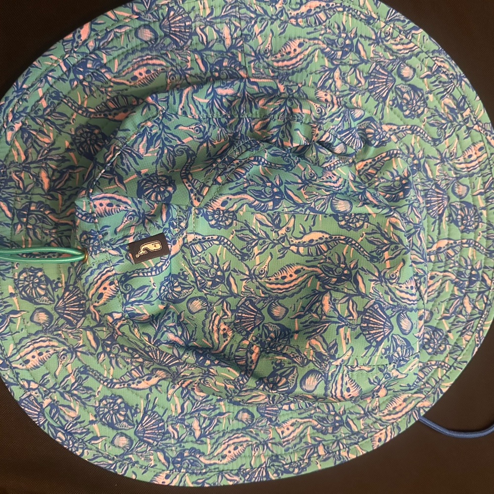 Vineyard Vines Bucket Hat Size S/M Aquinnah Aqua